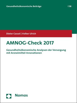 cover image of AMNOG-Check 2017